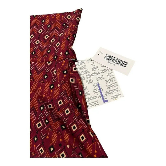 Lularoe Women’s Large Shapes & Arrows‎ Azure A-Line Knee Length Skirt NWT - Picture 3 of 3